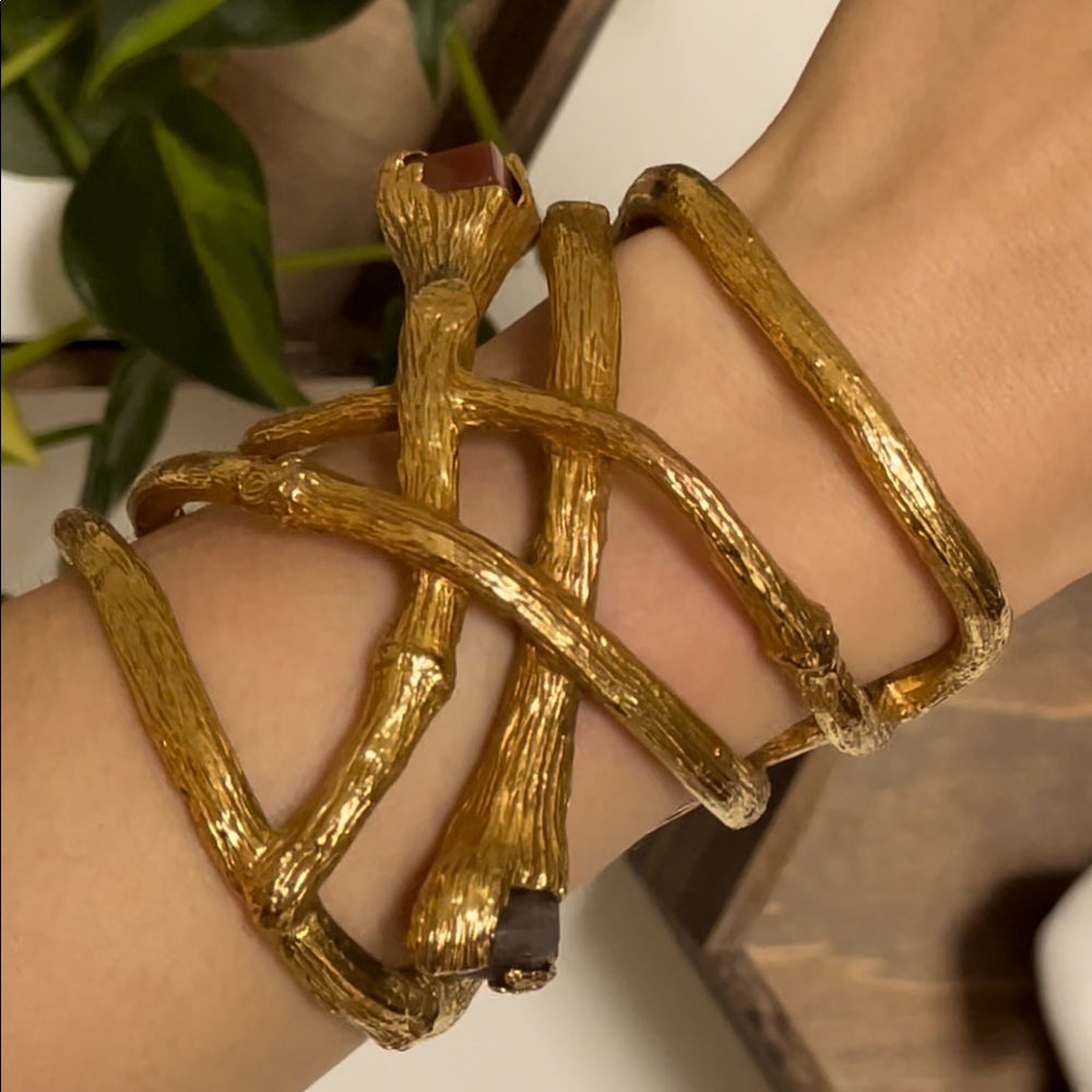 Authentic Yves Saint Laurent Vintage cuff bracelet (rare find)